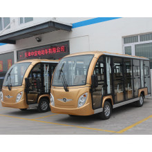 14 Seats Road Battery Powered Classic Inpower Brand Separately Excited Controller Electric Sightseeing Car with Ce SGS Certificate